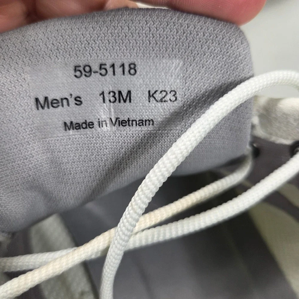 Johnston & Murphy Mens TRUFOAM Knit Mesh Sneakers Gray Brown 59-5118 Size 13M